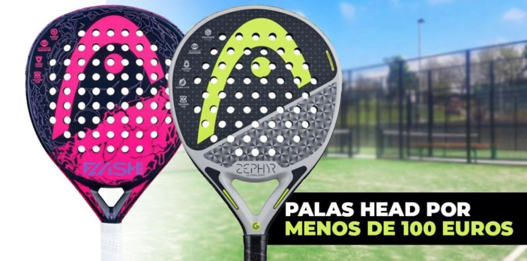 Las mejores palas de pádel Head por menos de 100 euros